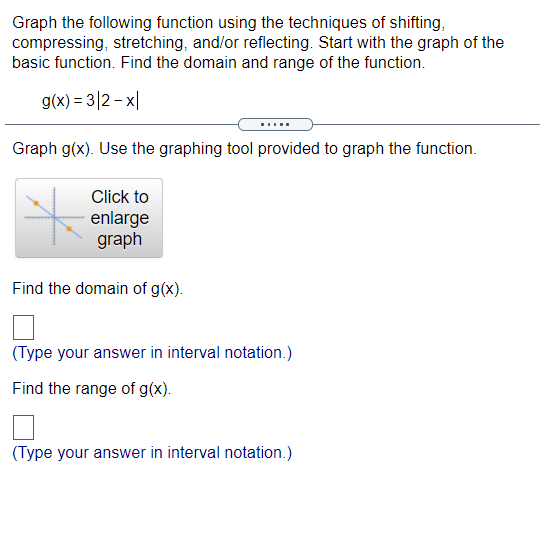 Solved Graph the following function using the techniques of | Chegg.com