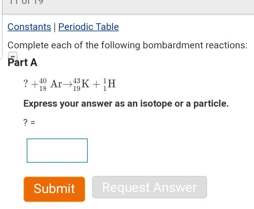 Solved Constants Periodic Table Complete each of the | Chegg.com