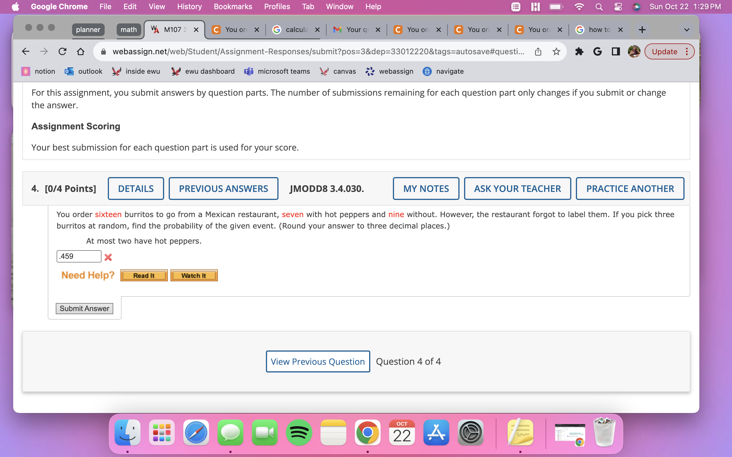 Solved For this assignment, you submit answers by question | Chegg.com