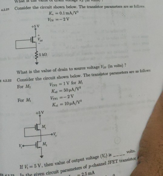 Solved Consider the circuit shown below. The transistor | Chegg.com