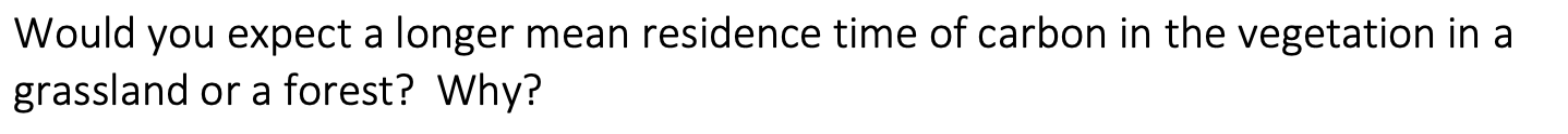Solved Would you expect a longer mean residence time of | Chegg.com
