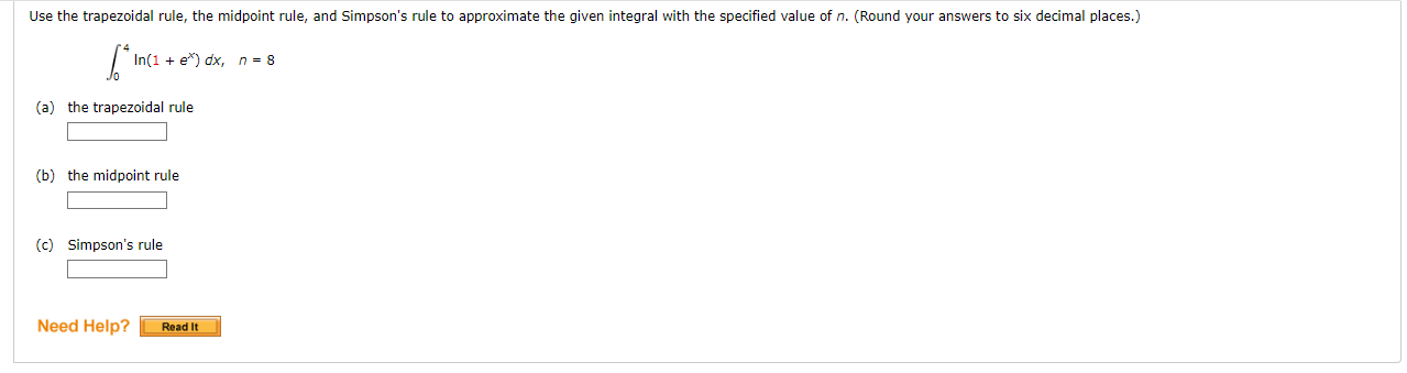 Solved Use the trapezoidal rule, the midpoint rule, and | Chegg.com