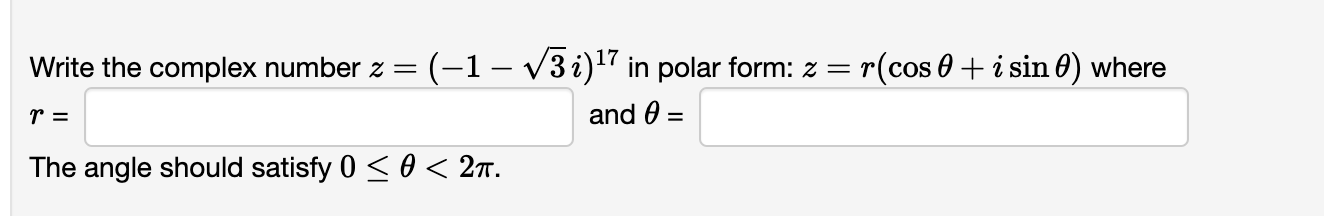 Solved Find the complex conjugate and modulus of z=−2−1i. | Chegg.com