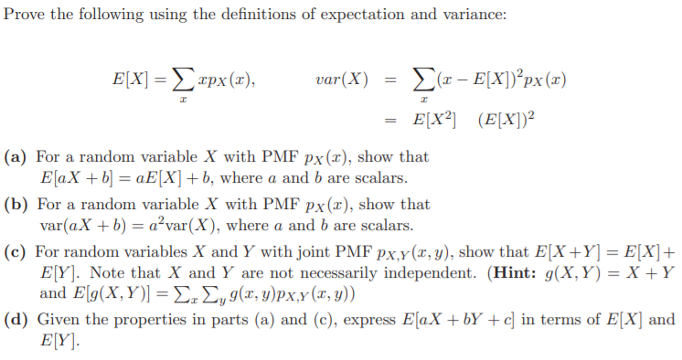 Solved Prove the following using the definitions of | Chegg.com