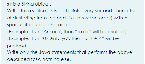 Solved strings is a object write java statment that | Chegg.com