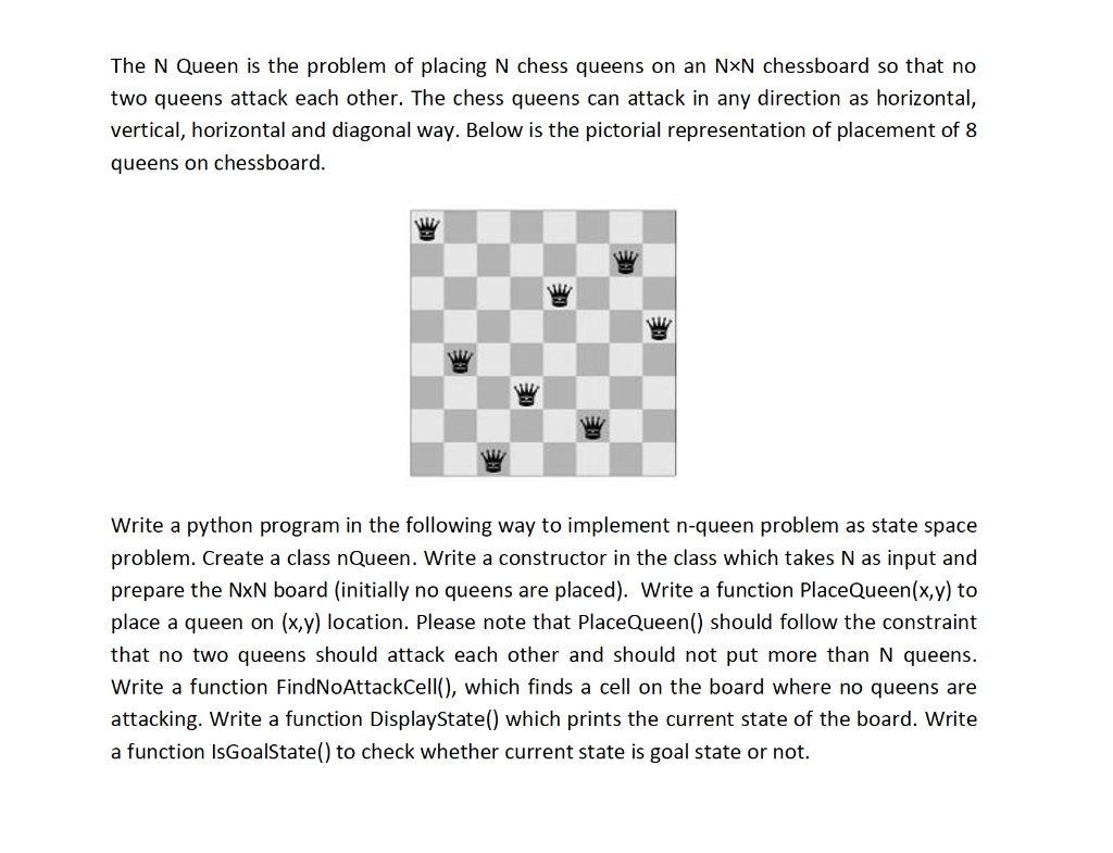 Solved (a) Assume you are given an N * N chessboard with