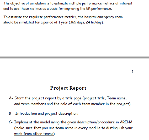 Arena Hospital Simulation Model and Report – Simulation Helpdesk