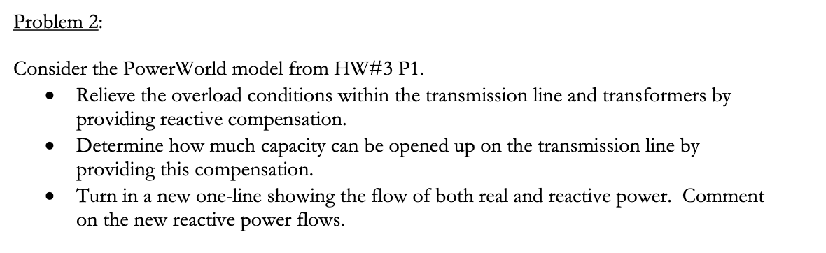 Solved Problem 1: Expand your power system simulation from | Chegg.com