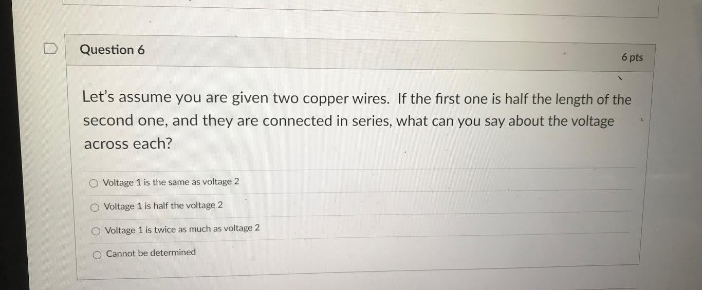 Solved Question 6 6 Pts Lets Assume You Are Given Two 4510