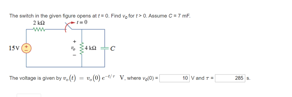 Solved The switch in the given figure has been closed for a | Chegg.com