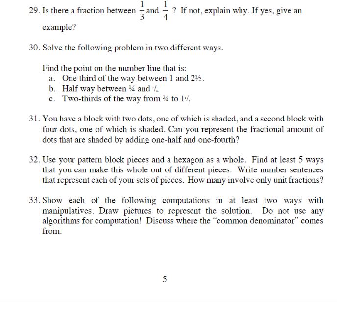 Solved 29. Is there a fraction between 31 and 41 ? If not, | Chegg.com