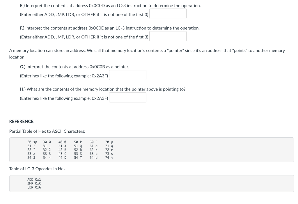 Solved Consider the following table that represents part of | Chegg.com
