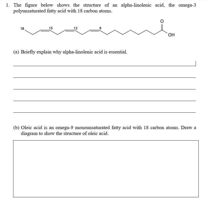 Solved 1. The figure below shows the structure of an Chegg