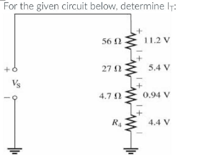 Solved For The Given Circuit Below, Determine IT : | Chegg.com