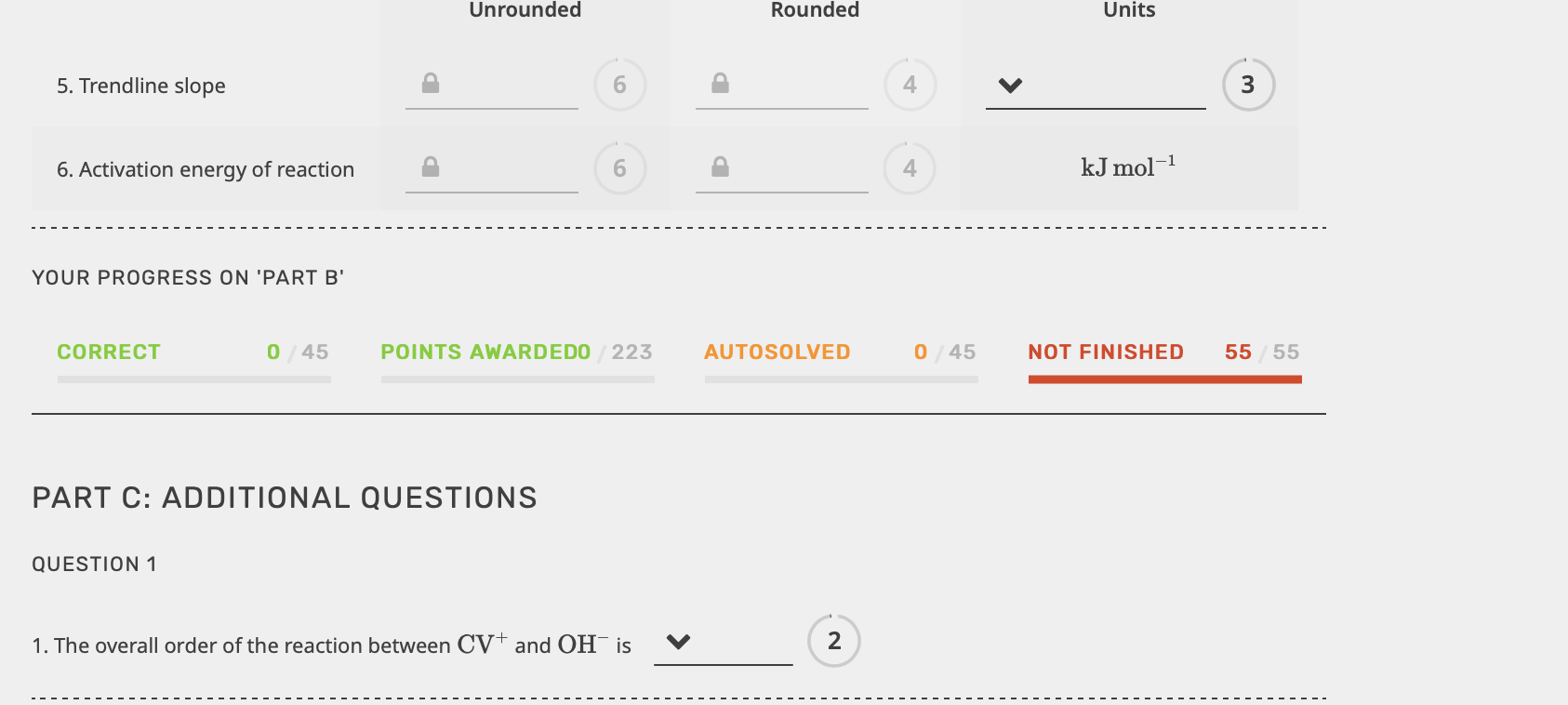 Solved Can someone please answer all the parts for part C | Chegg.com
