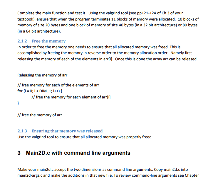 Solved 2 Two dimensional array Purpose: To create a two | Chegg.com
