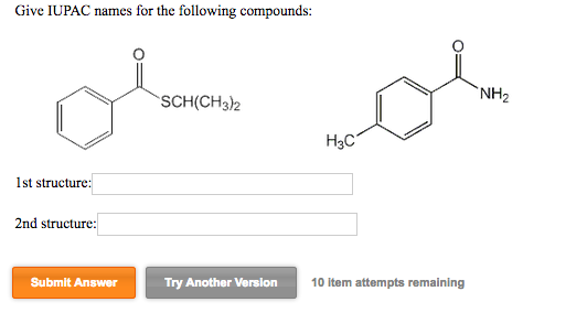 Solved Give IUPAC names for the following compounds: NH2 | Chegg.com