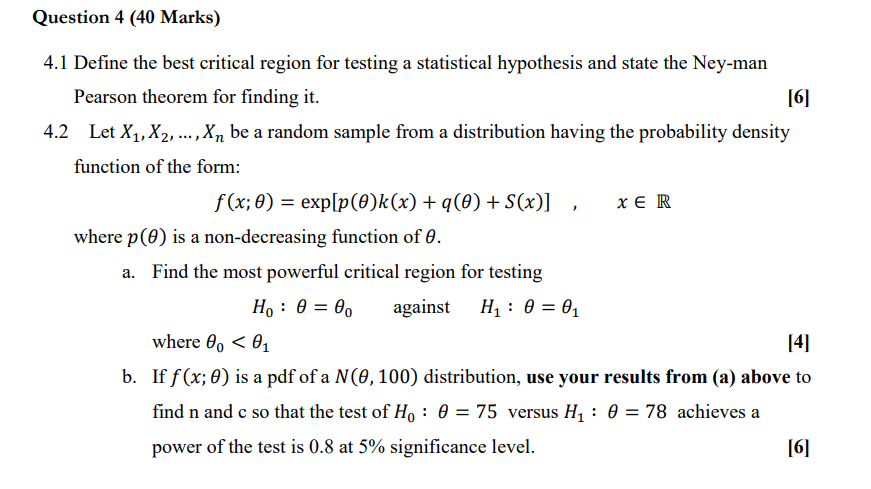 what is a critical region in hypothesis testing