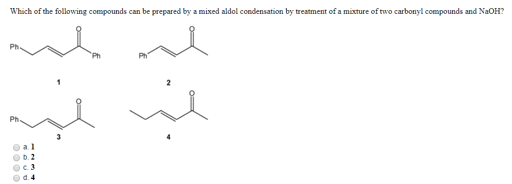Solved Which of the following compounds can be prepared by a | Chegg.com