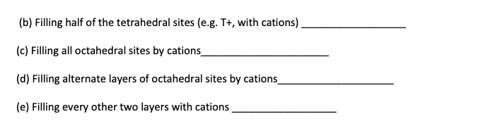 Solved 3. Starting with a cubic close packed (fcc) array of | Chegg.com