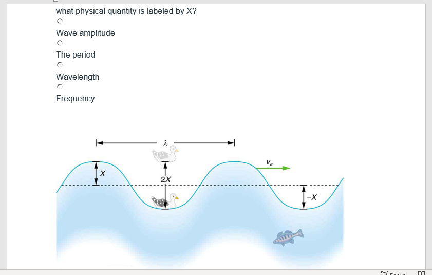 Solved what physical quantity is labeled by X? Wave | Chegg.com