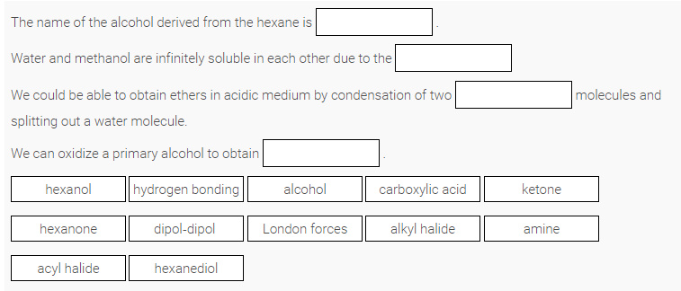 What is the Name of an Alcohol Derived From Hexane?