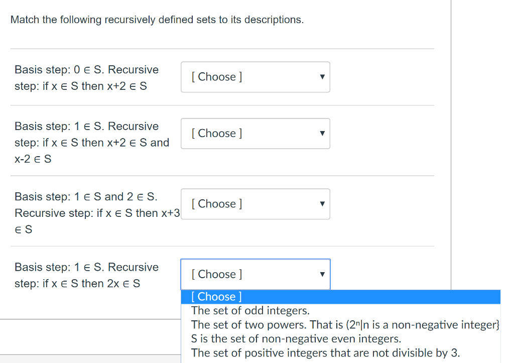 Solved Let S be a set of strings defined recursively as