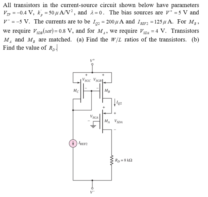 [Solved]: All Transistors In The Current-source Circuit Sho