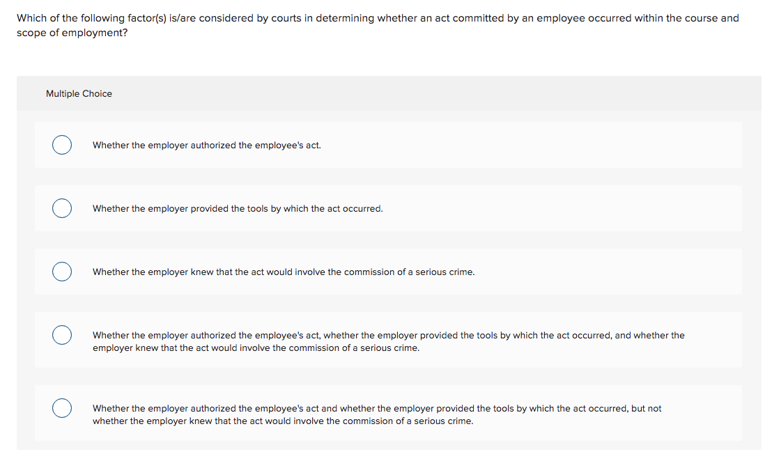 Solved Which of the following factor(s) is/are considered by