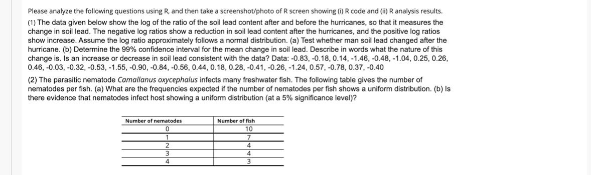 Solved Please analyze the following questions using R, and | Chegg.com