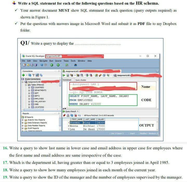 Solved Write a SQL statement for each of the following | Chegg.com