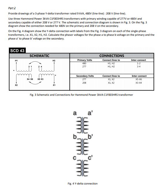 Solved Connect The 3-phase Transformers In The Drawings In | Chegg.com