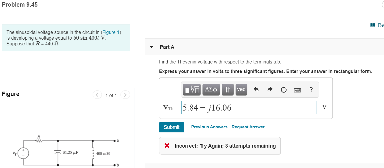 Solved Please help!! The sinusoidal voltage source in the | Chegg.com