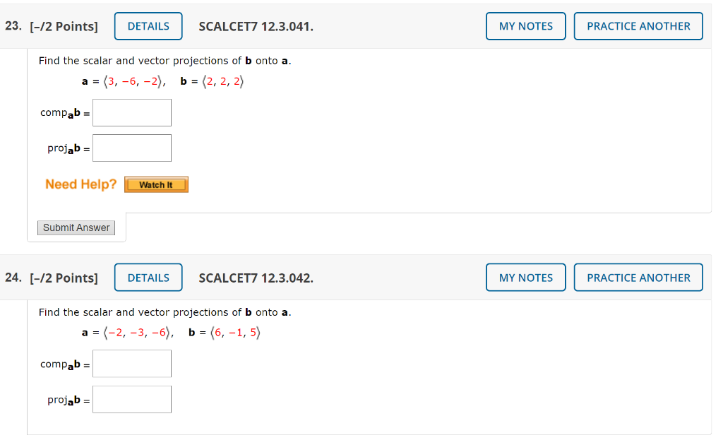 Solved 23. [-12 Points] DETAILS SCALCET7 12.3.041. MY NOTES | Chegg.com