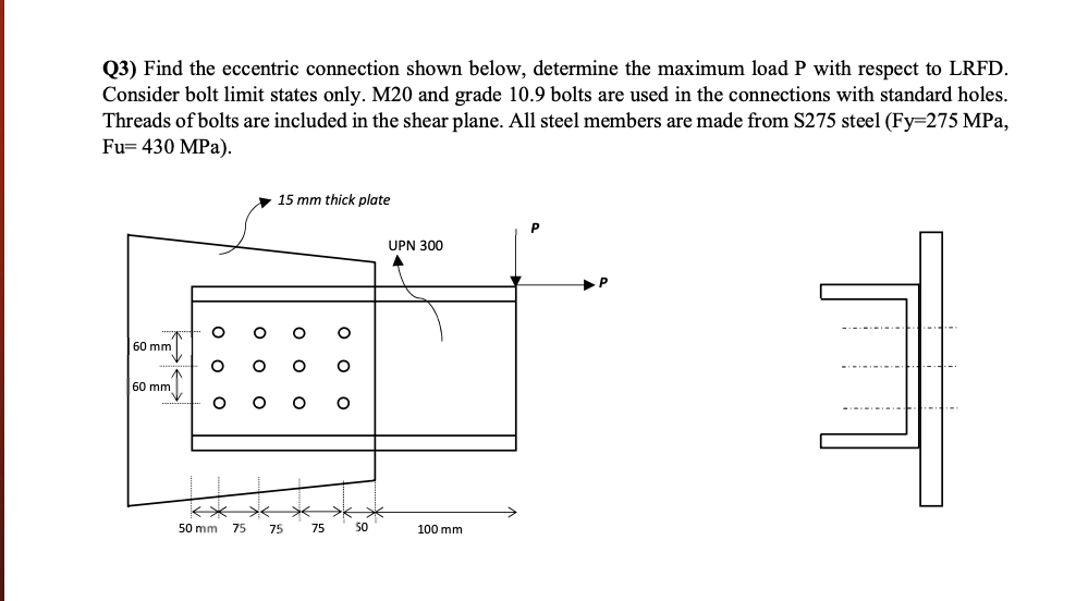 Q3) ﻿Find the eccentric connection shown below, | Chegg.com