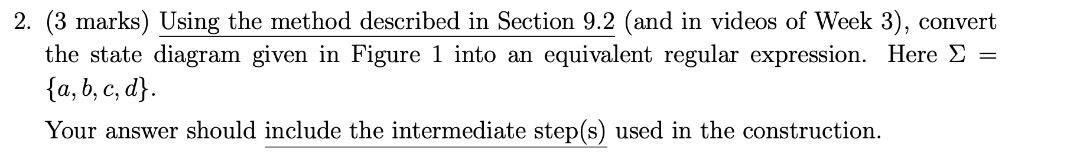 а 1 V b 2 d b. b 3 d 2. (3 marks) Using the method | Chegg.com