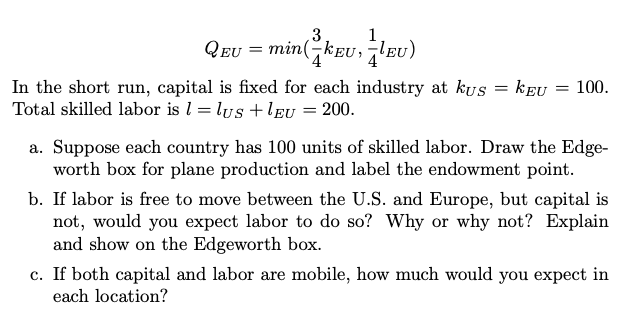 Solved The U.S. Produces Boeing Airplanes, While France And | Chegg.com