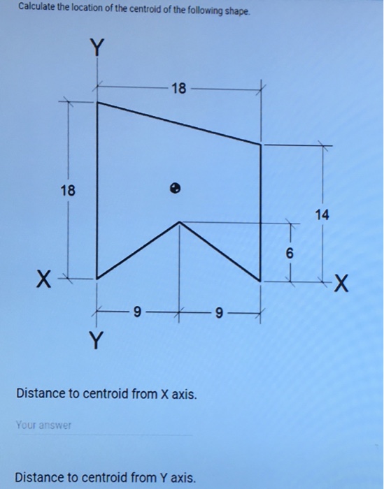 Solved Calculate the location of the centroid of the | Chegg.com