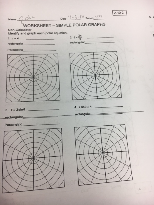 Graphing Polar Equations Worksheet Answers Tessshebaylo