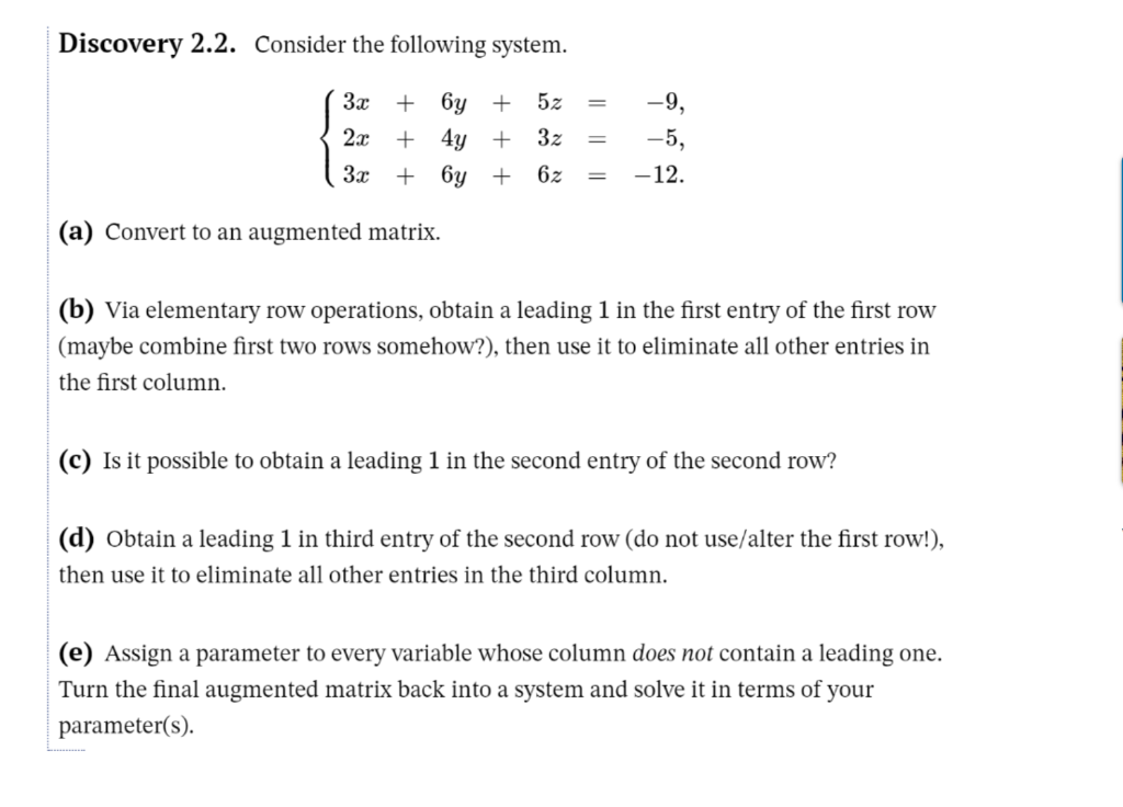 Solved Discovery 2.2. Consider the following system. Chegg