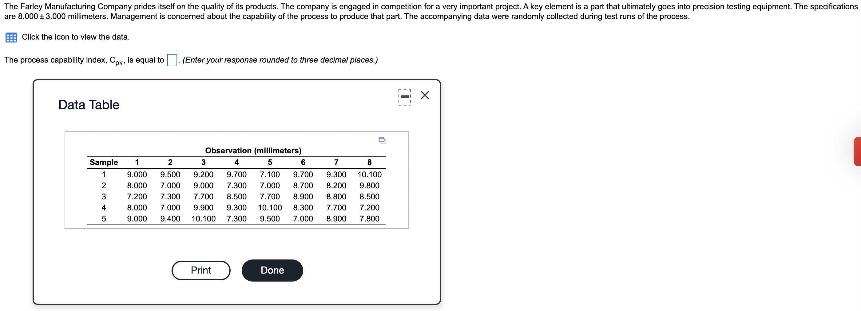 Solved The Farley Manufacturing Company prides itself on the