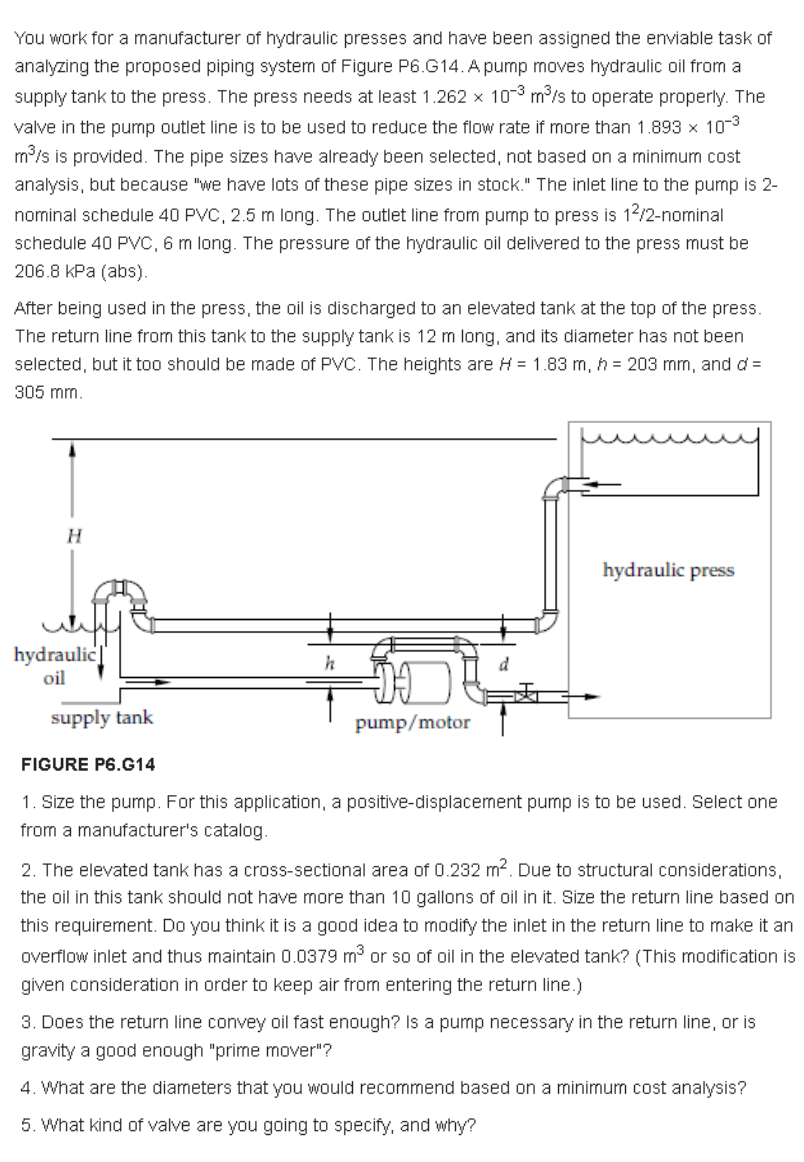 Given pipe sizes, flow rates constraints, pressure