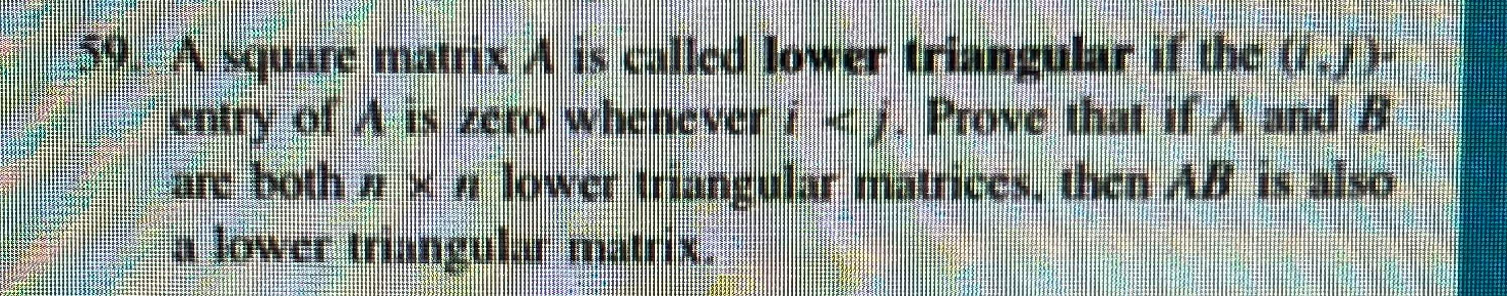 Solved 59. A square matrix A is called lower triangular if | Chegg.com