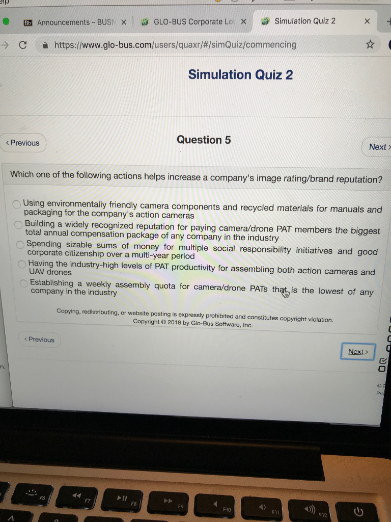 Solved X Simulation Quiz 2 GLOBUS Corporate Lo BE Annou...