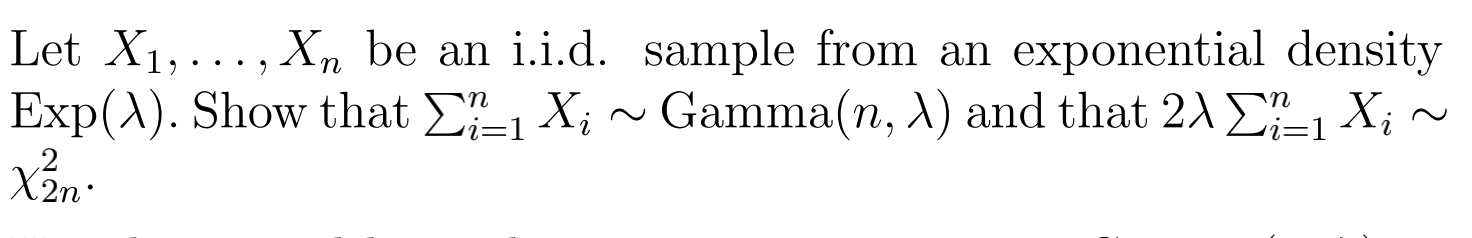 Solved The density function of a Gamma with parameters α and | Chegg.com