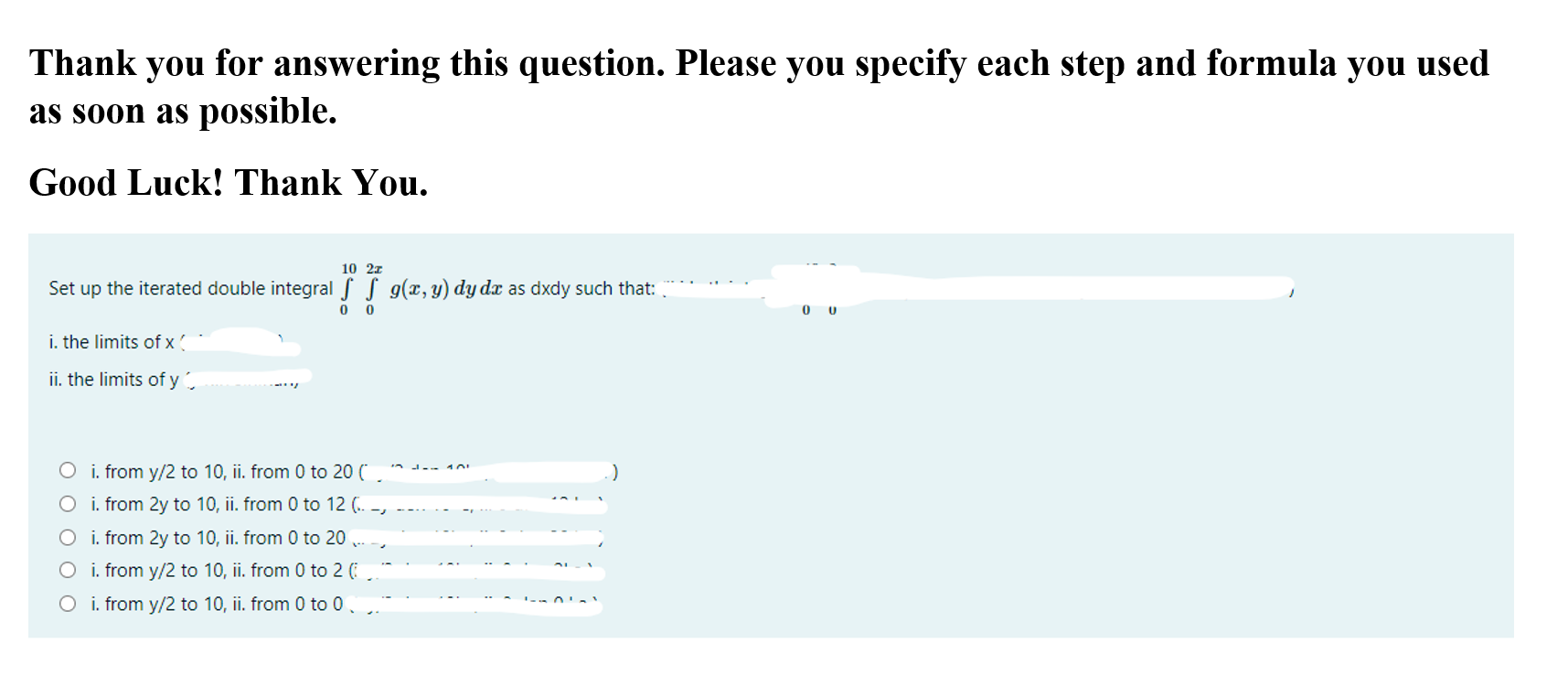 Solved Thank you for answering this question. Please you | Chegg.com
