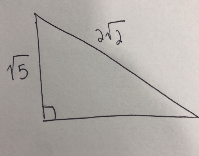 Solved Use the Pythagorean theorem to find the missing side | Chegg.com