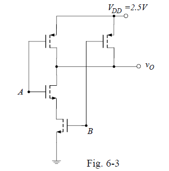 Solved 1) Construct a CMOS logic NAND gate as shown below by | Chegg.com