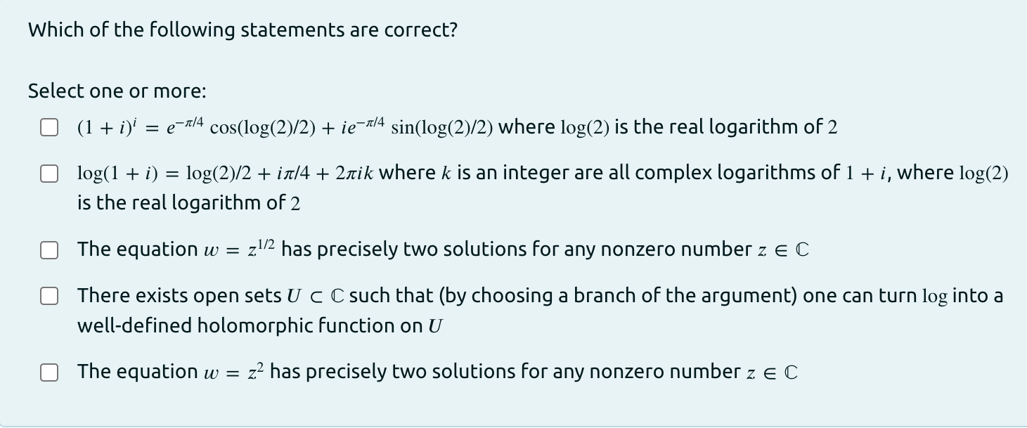 Solved Which Of The Following Statements Are Correct? Select | Chegg.com