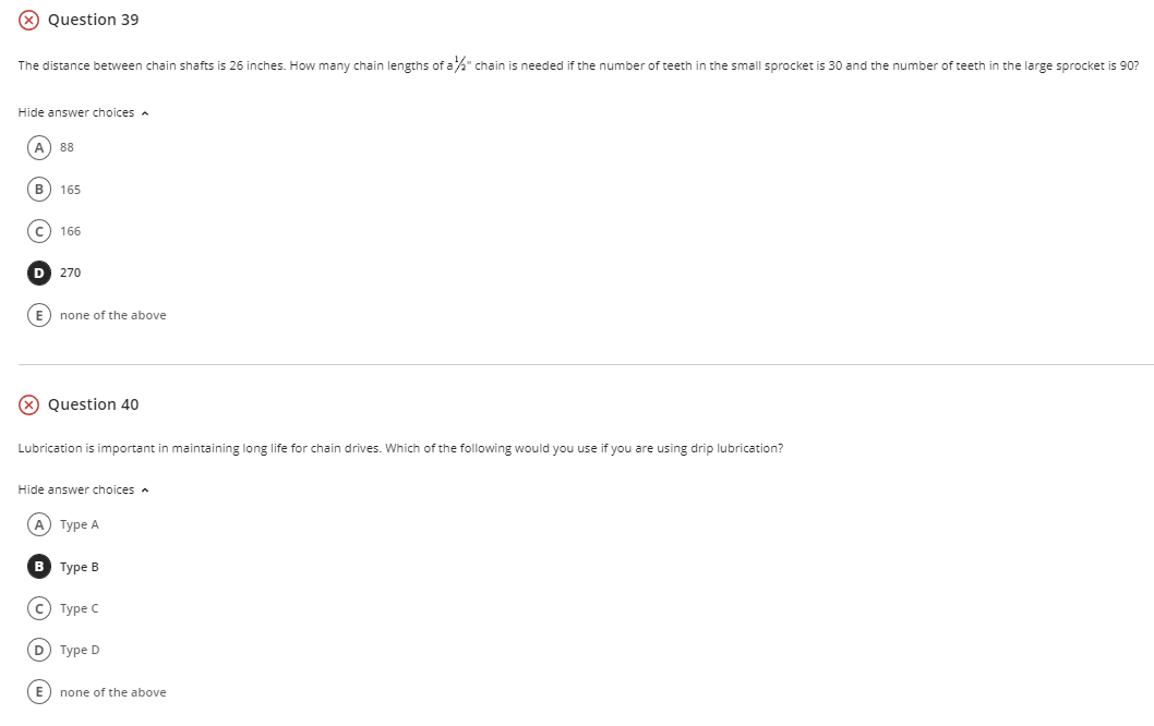 Solved Why is 80 chain pitches the maximum